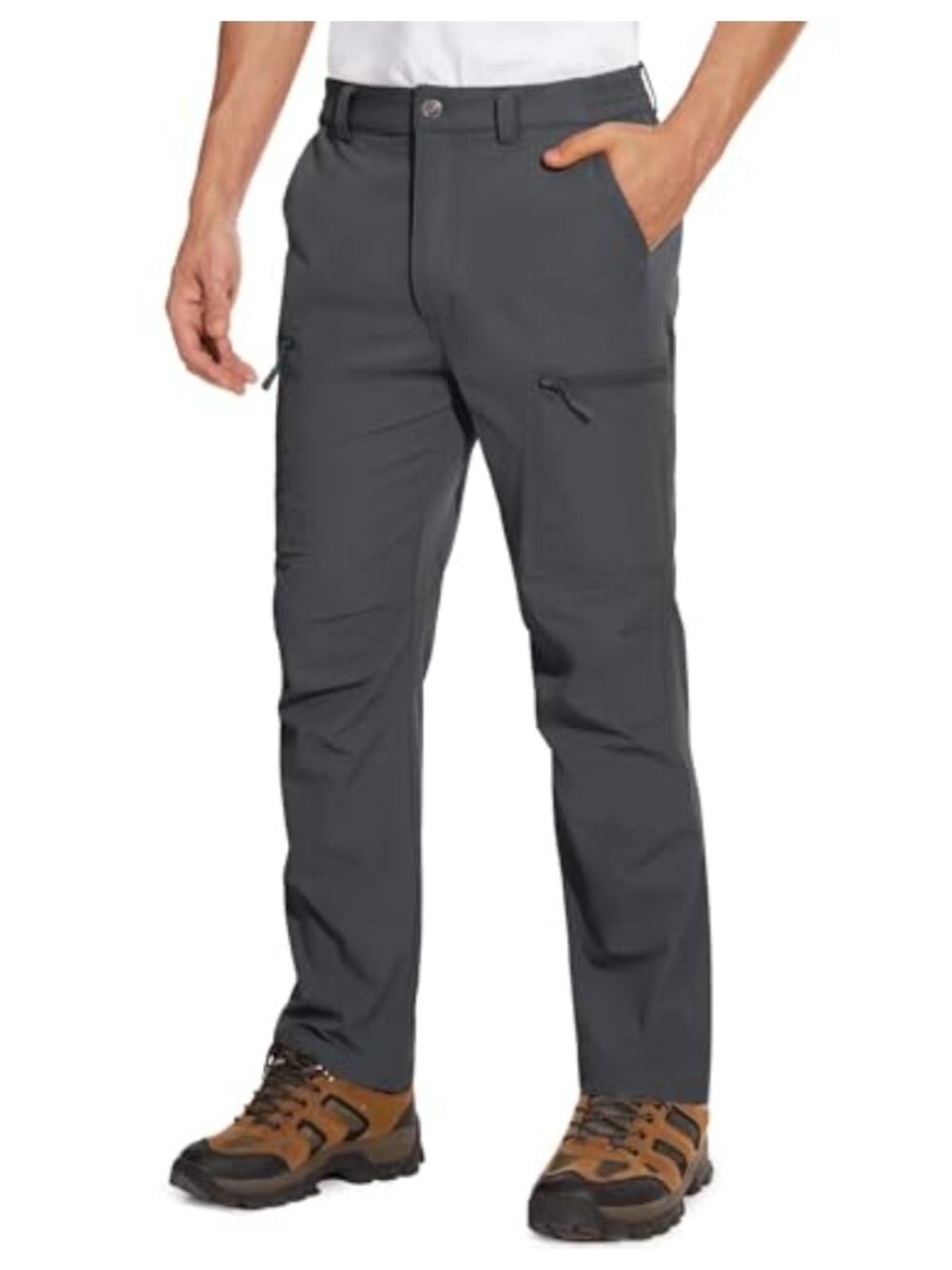 MAGCOMSEN Men's Hiking Pants 6 Pockets Water Resistant Ripstop Quick Dry Outdoor
